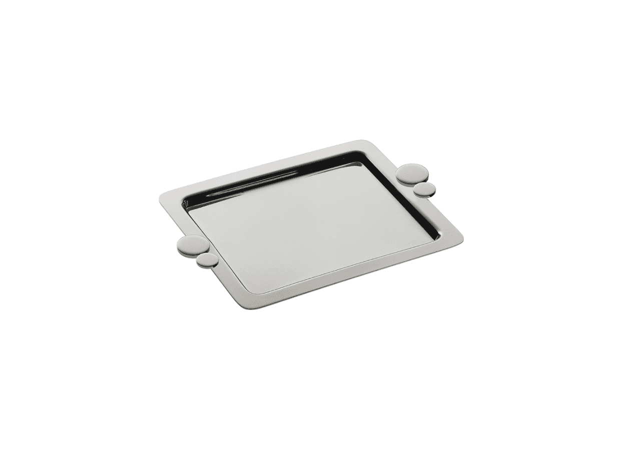 Bandeja Salvinha Riviera Riva Prata 26 x 16,5 cm