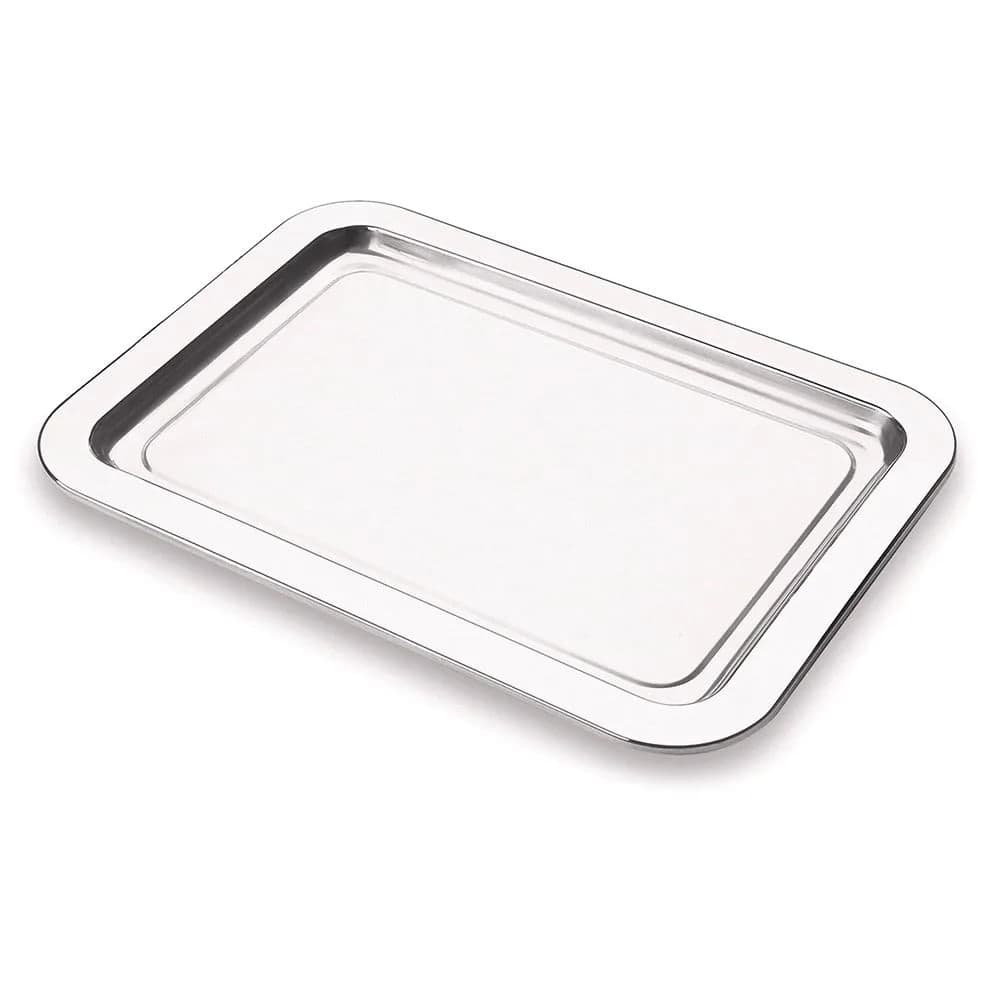 Bandeja Servir Inox Retangular 35cm - Meridional