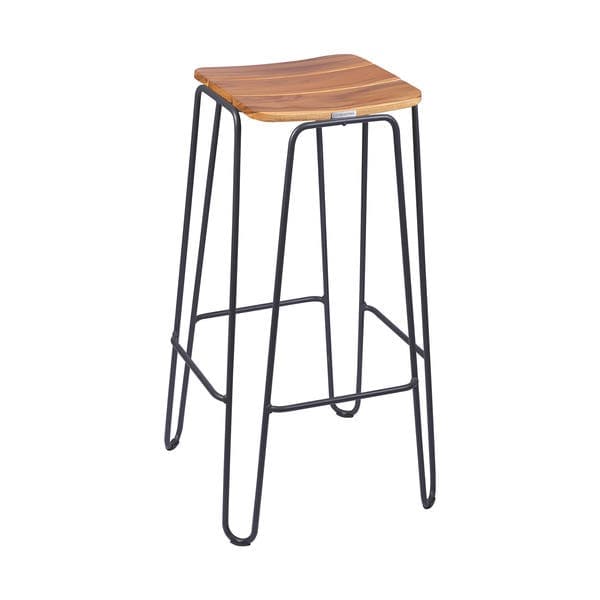 Banqueta Alta em Metal 76cm Marrom Tarsila Tramontina