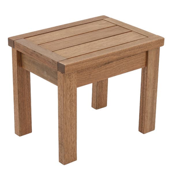 Banqueta Baixa em Madeira 37cm Nogueira Mestra Butzke