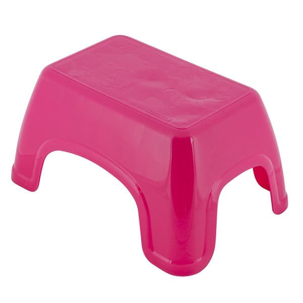 Banqueta Baixa em Plástico 19,5cm Rosa Catty Tramontina