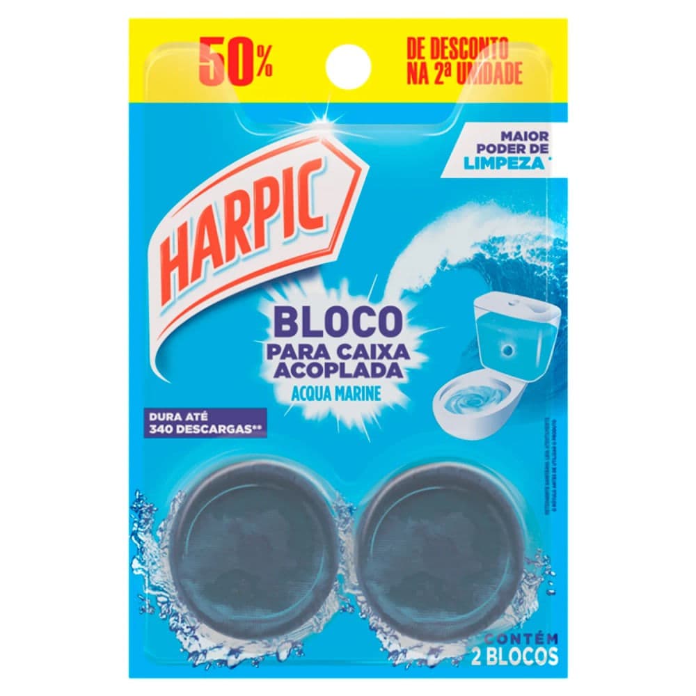 Bloco para Caixa Acoplada Azul - Harpic