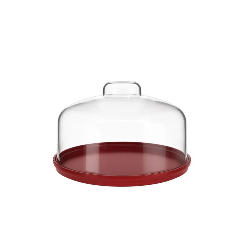 Boleira com Tampa Cozy Vermelho Bold 19,5cm - Coza