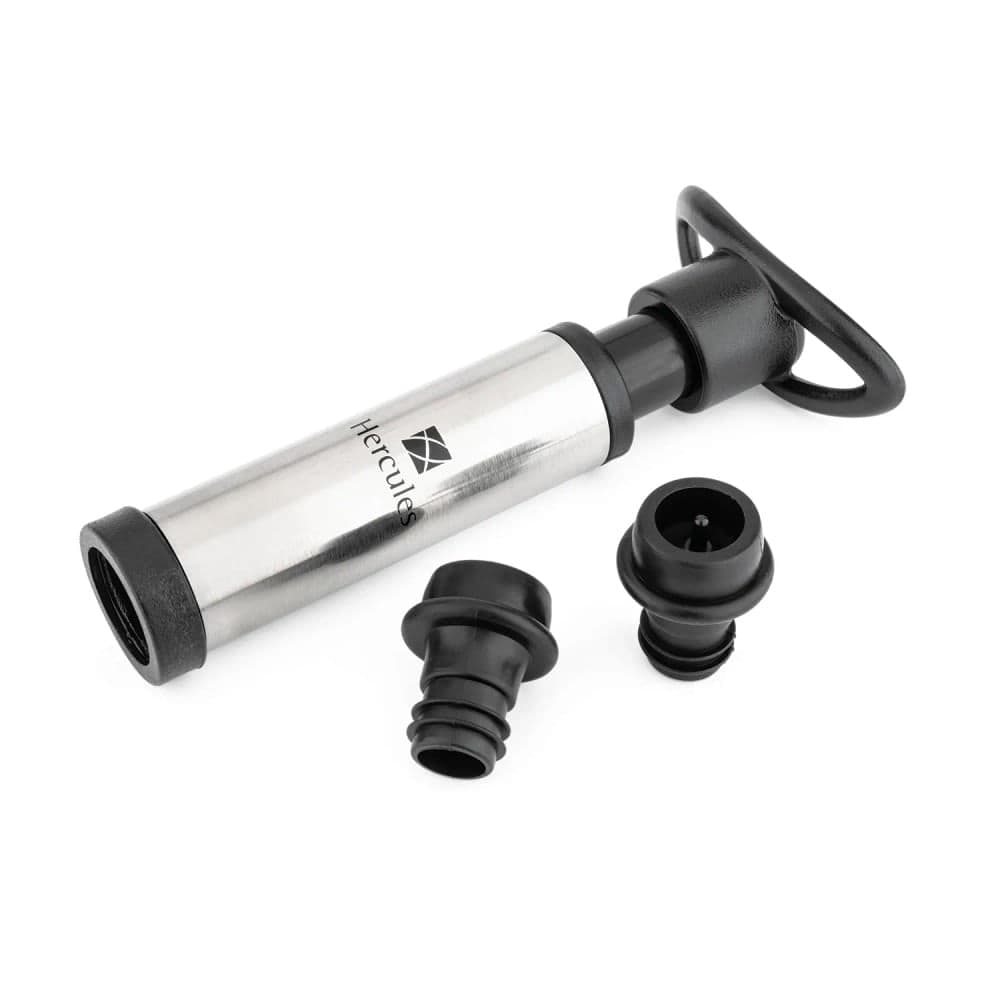 Bomba para Vinho com 2 Tampas - Hercules
