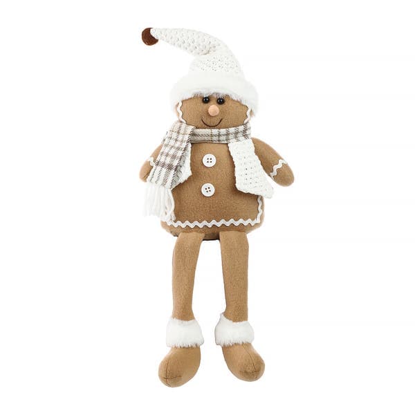 Boneco Ginger Bege 37cm Cromus
