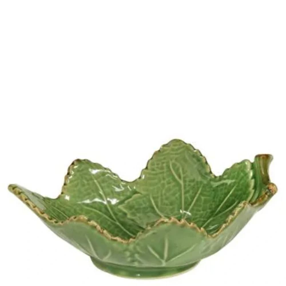 Bowl de Cerâmica Folha de Uva 18cm