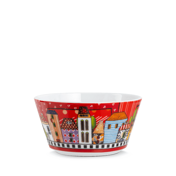 Bowl Paese Mio Egan Italy Vermelho 420 ml