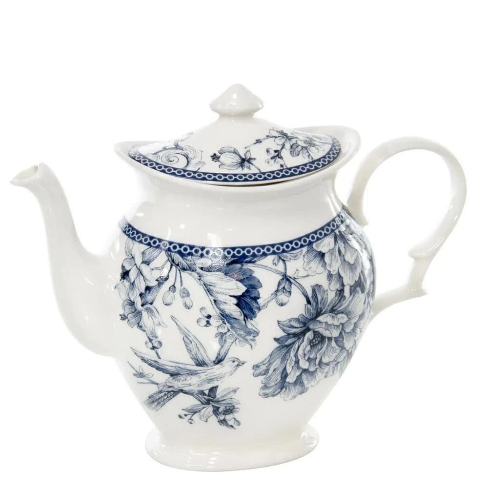 Bule de Chá de Porcelana Jardin Bleu 1,3l