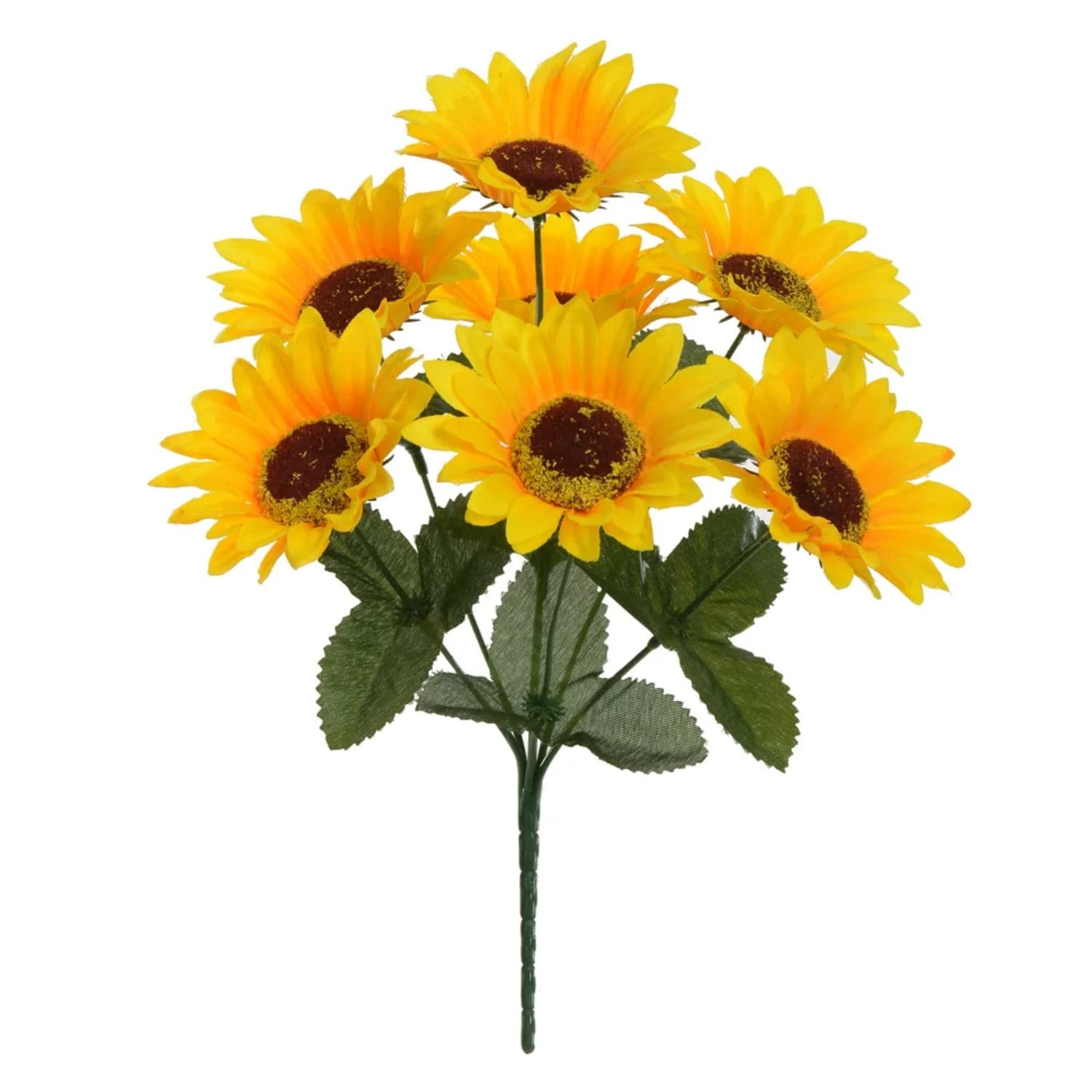 Buquê de Girassol Artificial 31cm Amarelo - Florarte