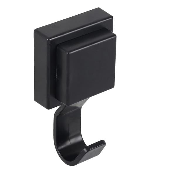 Cabide para Banheiro Simples Black Square Preto Fosco Future