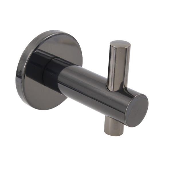 Cabideiro Banheiro Metal Grafite Brilhante Agata/Jade Fani