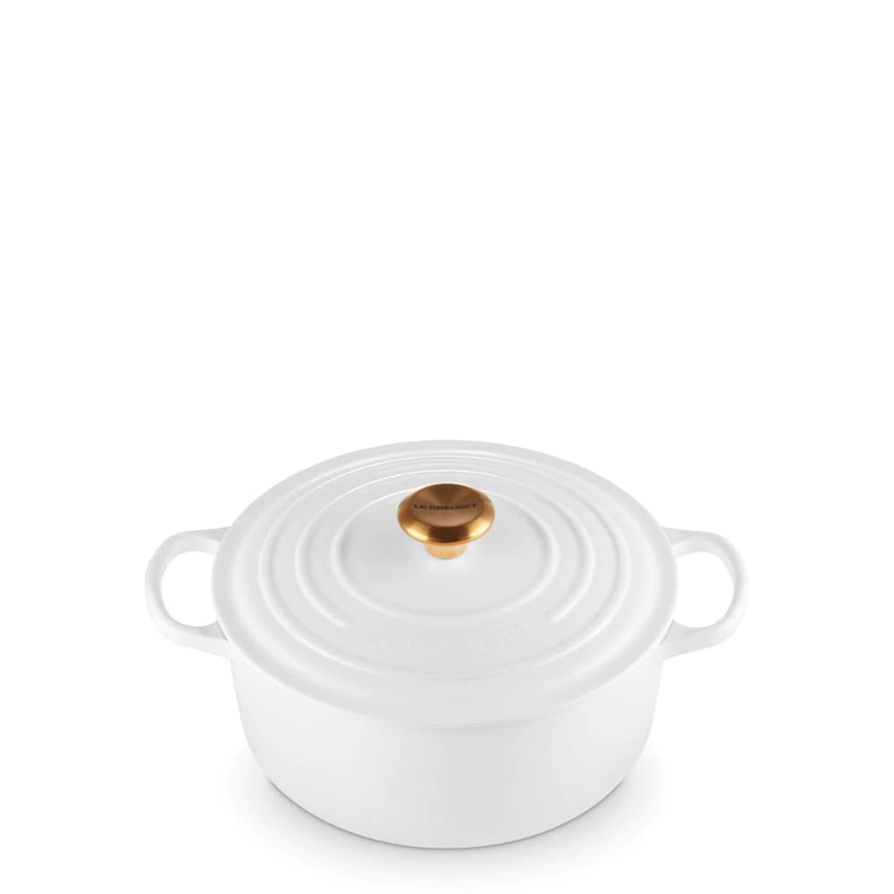 Caçarola Alta de Ferro Le Creuset Signature Branca 24cm