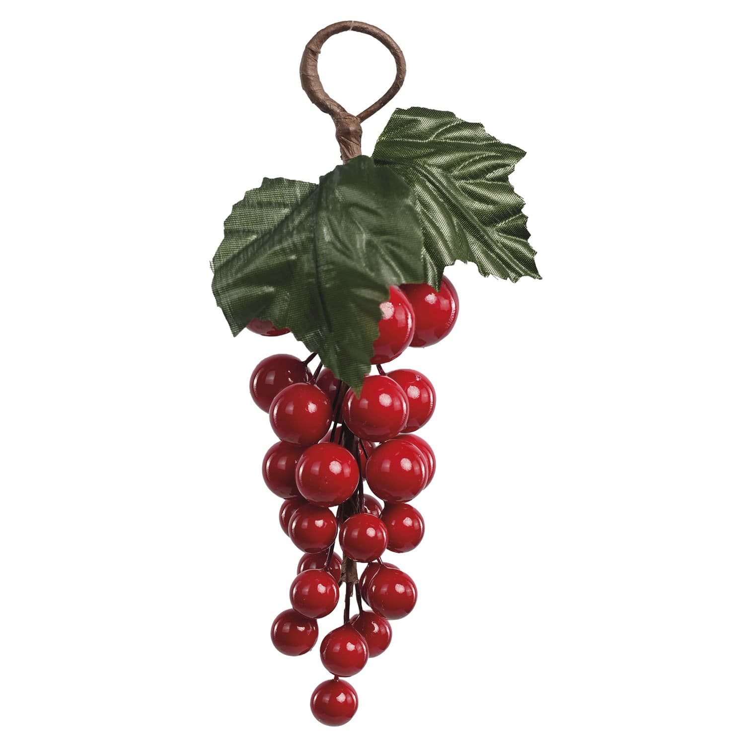 Cacho de Uvas 18cm Decorativo Vermelho - Yangzi