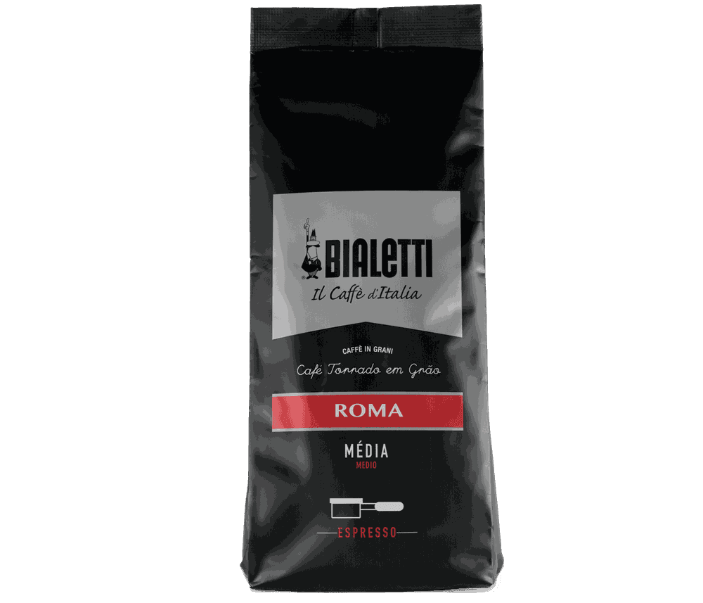 Café Torrado em Grão Roma 1kg - Bialetti