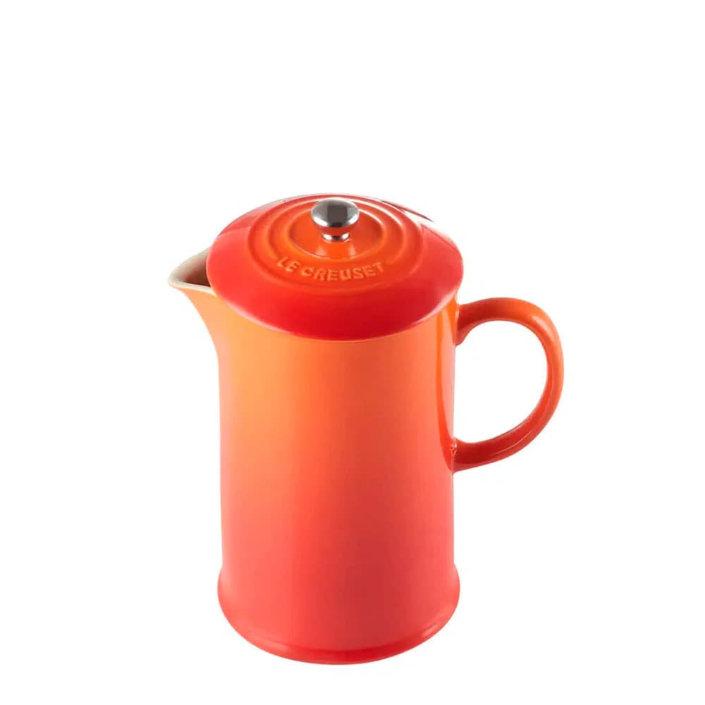 Cafeteira de Cerâmica Le Creuset Prensa Francesa Laranja 1l