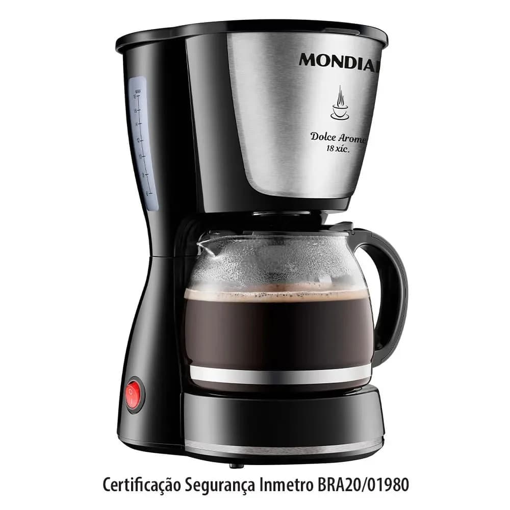 Cafeteira Elétrica Dolce Arome 18 Xícaras Black - Mondial — Cafeteira Elétrica Dolce Arome 18 Xícaras Black - Mondial · Ref. 7529