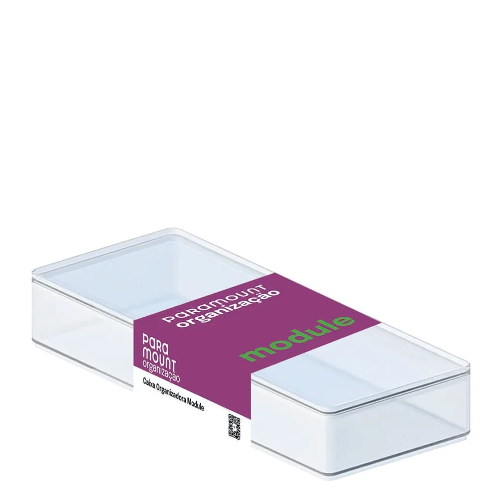 Caixa Organizadora de Acrílico com Tampa 27x20x6cm