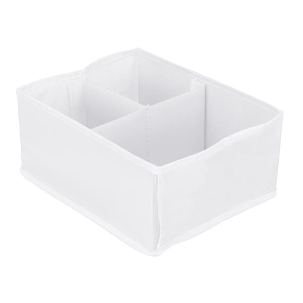 Caixa Organizadora Fibra Papel Branco EVO'M 13,5x29x23,5 cm Spaceo
