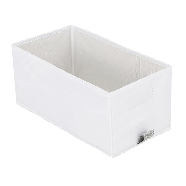 Caixa Organizadora Fibra Papel Branco EVO'M 16x18x35 cm Spaceo