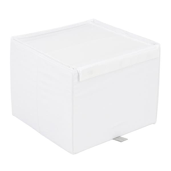 Caixa Organizadora Fibra Papel Branco EVO'M 29x36x35 cm Spaceo