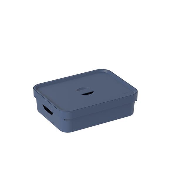 Caixa Organizadora Plástico Azul Indico Nordi 13x35,5 cm OU