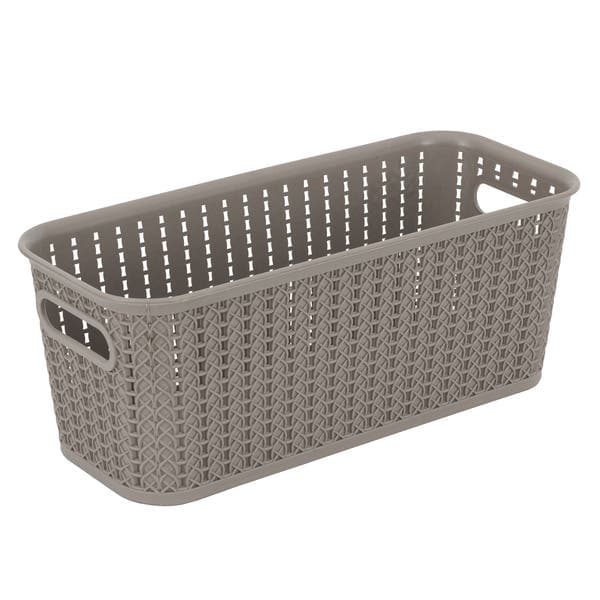 Caixa Organizadora Plástico Cinza 35x15,1 cm São Bernardo