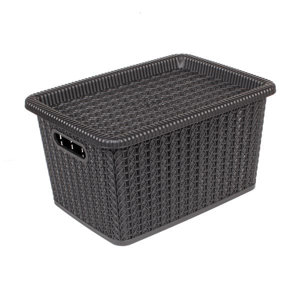 Caixa Organizadora Plástico Preto 14,3x19 cm São Bernardo