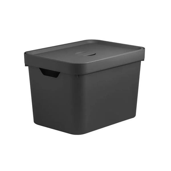 Caixa Organizadora Plástico Preto Nordi 24,5x27x36 cm OU