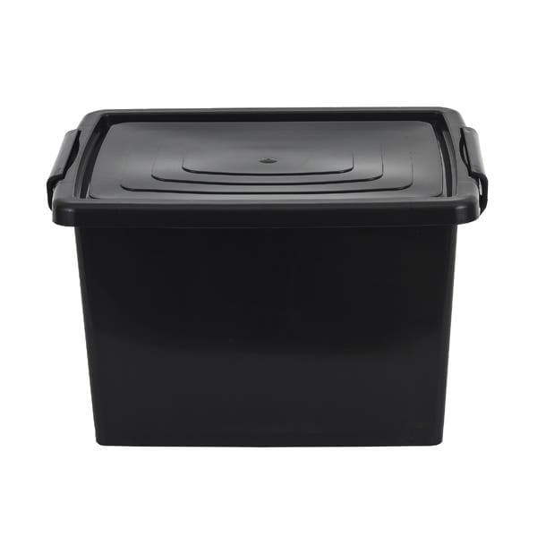 Caixa Organizadora Plástico Preto Organização 27x35x44 cm Arqplast
