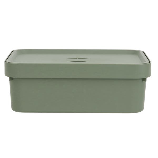 Caixa Organizadora Plástico Verde Nordi 13x27,5 cm Ou