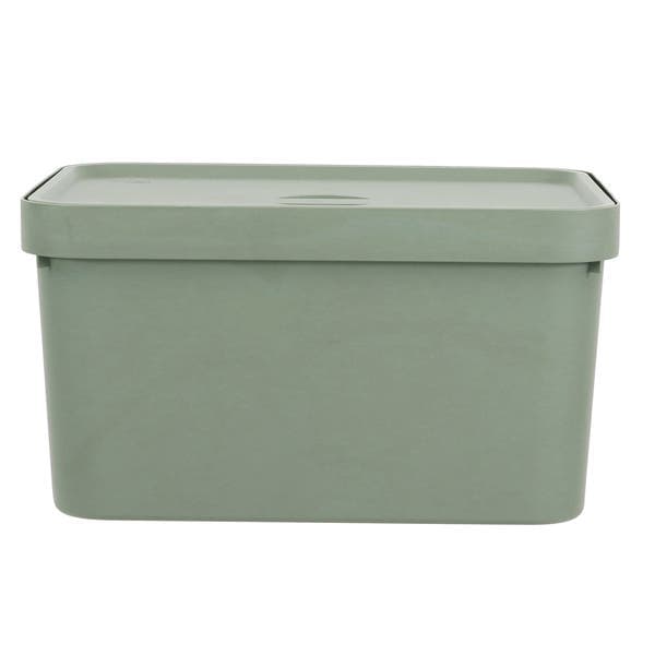 Caixa Organizadora Plástico Verde Nordi 24,5x36 cm Ou