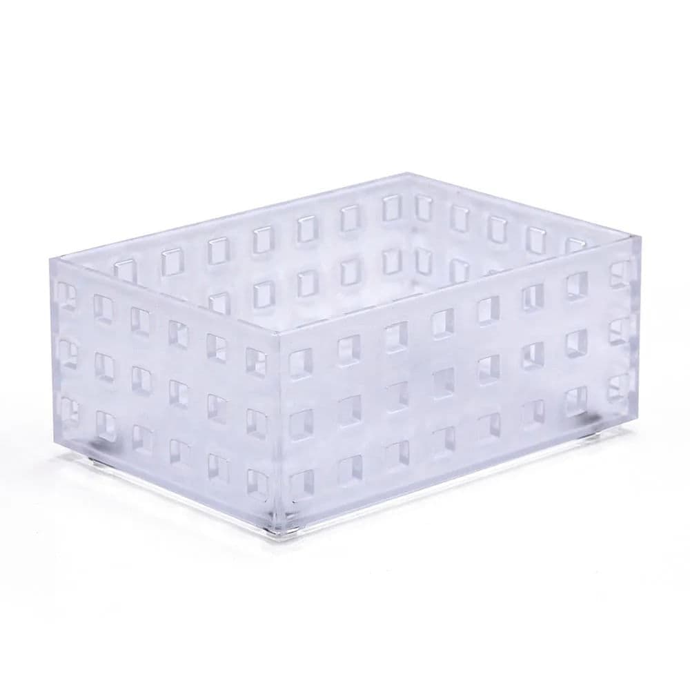 Caixa Organizadora Retangular 6,5x15cm Transparente - Home Space