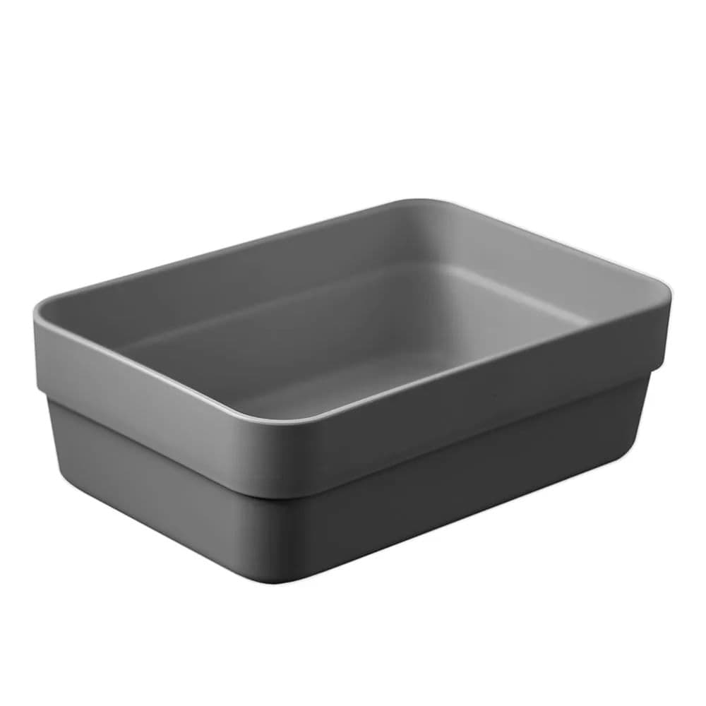 Caixa Organizadora Retangular Logic 5,6x17cm Cinza - Ou