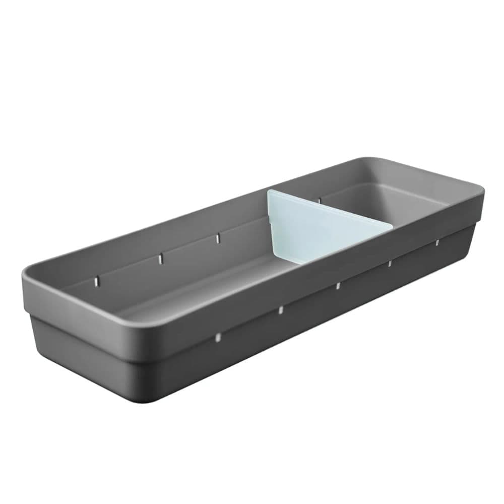 Caixa Organizadora Retangular Logic 5,6x34,6cm Cinza - Ou