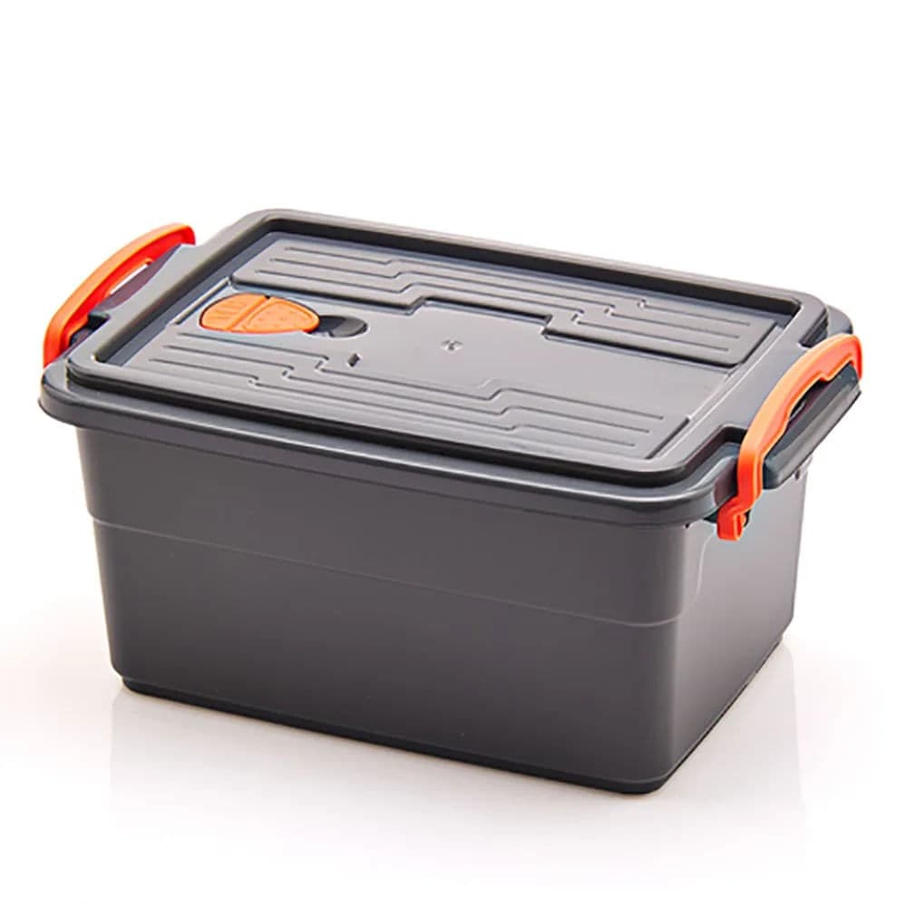 Caixa Organizadora Wave 1,8l Cinza - Mb Plásticos