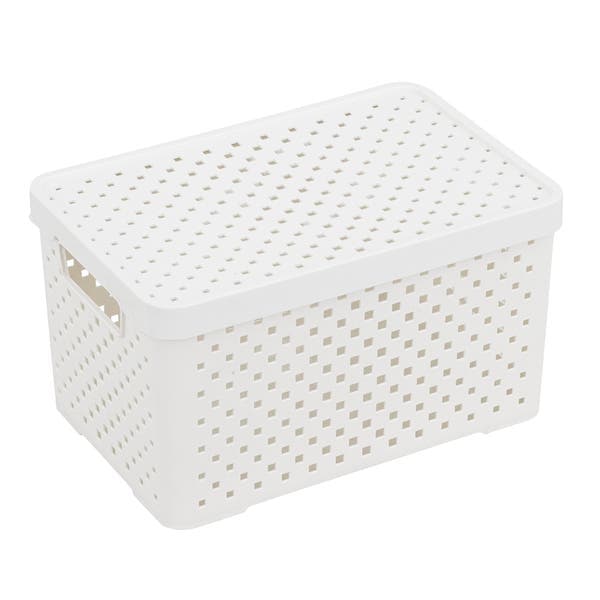 Caixa Plástico Branco Organizadores 15x17x26,5 cm Dasplast