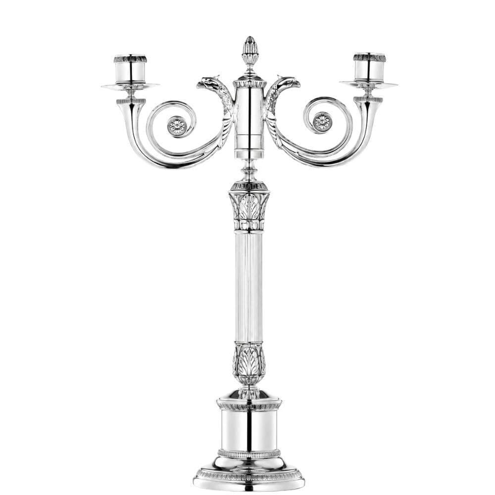 Candelabro de Prata Christofle Malmaison 41cm