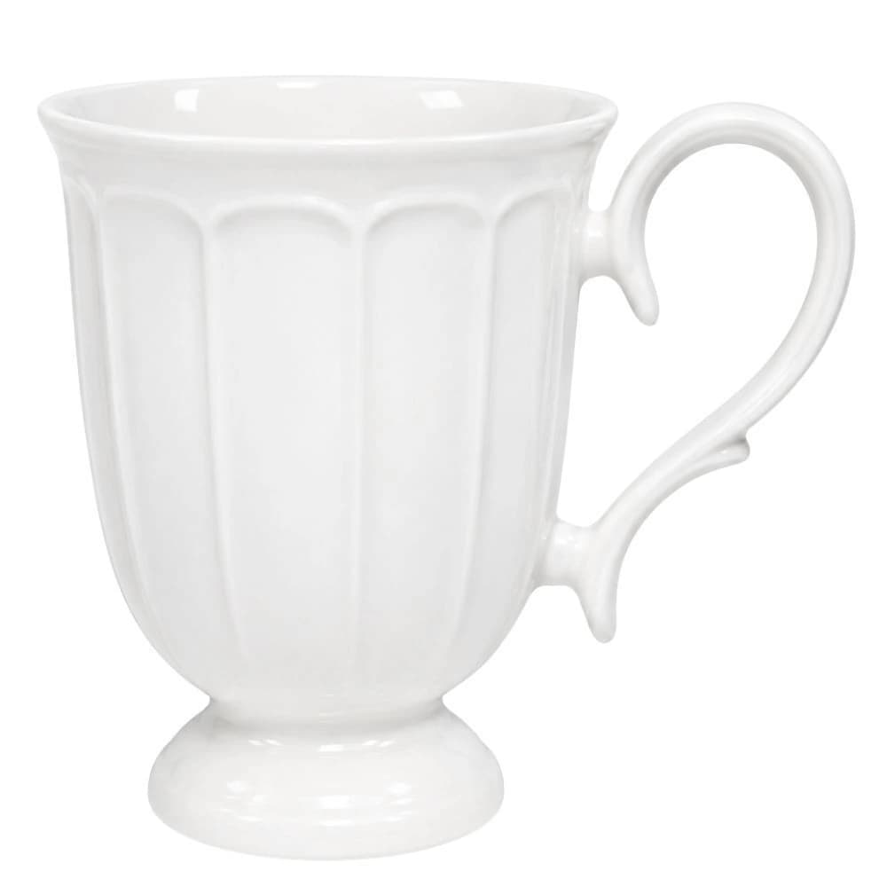 Caneca de Porcelana Retro Ritz Branca 260ml