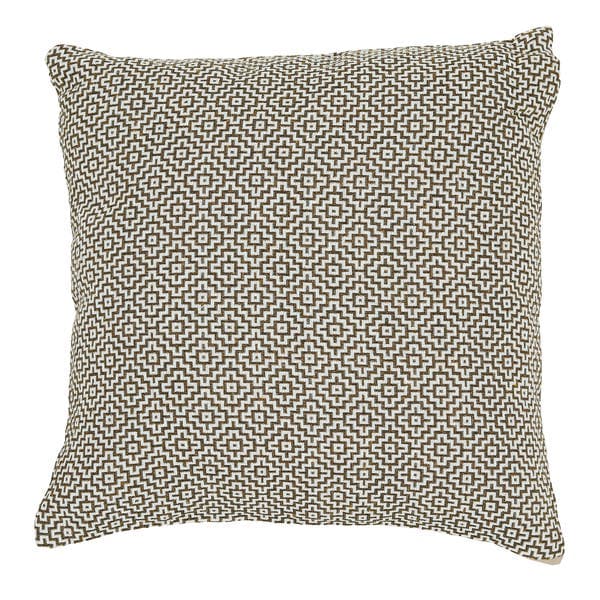 Capa de Almofada Quadrado Triângulos Tecido Cinza 43x43 cm