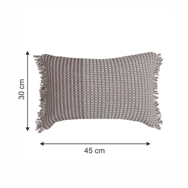 Capa de Almofada Retangular Irlanda Tecido Ráfia 1x30 cm