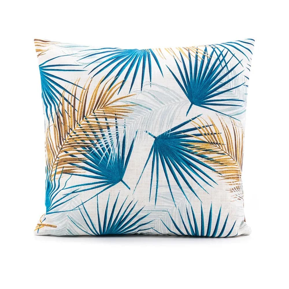 Capa para Almofada Andros 42x42cm Folhagem Azul - Branyl