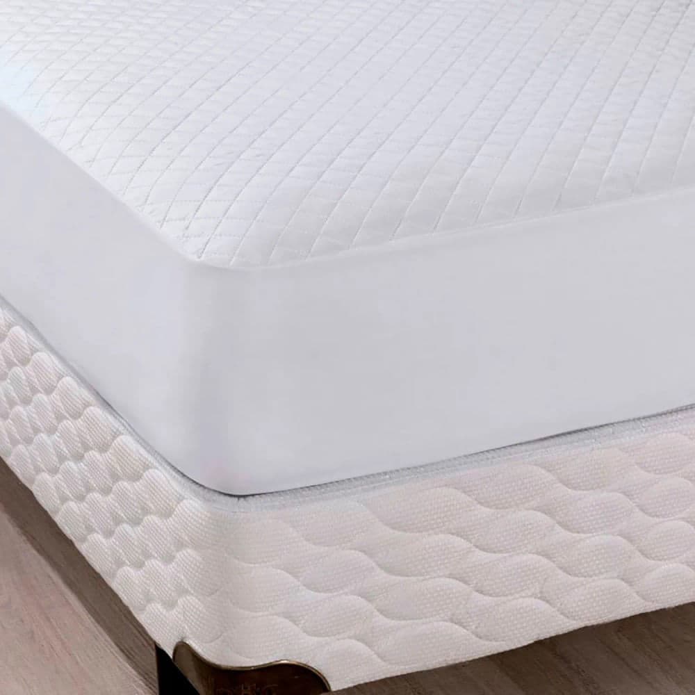 Capa para Colchão Solteiro Impermeável Branco - Hedrons