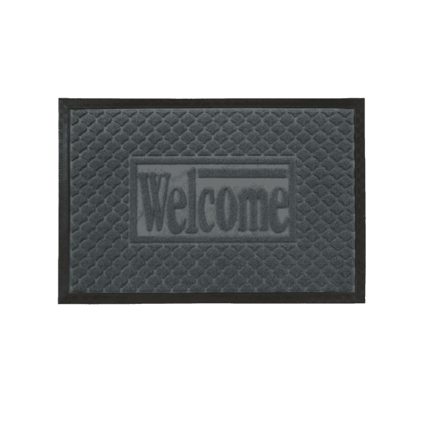 Capacho Antiderrapante Retangular 40x60 Inspire Lenzo Cinza