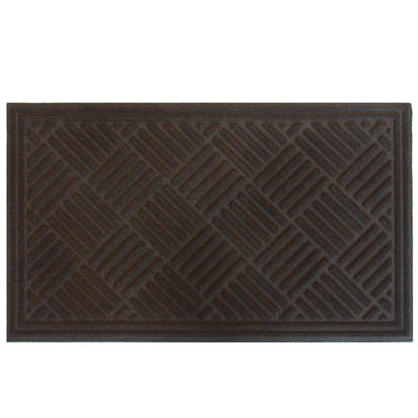 Capacho Antiderrapante Retangular 45x75 Inspire Hayden Marrom