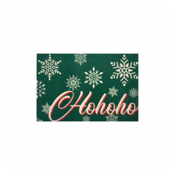 Capacho Antiderrapante Retangular 60x40cm Euro Mats Natal Verde