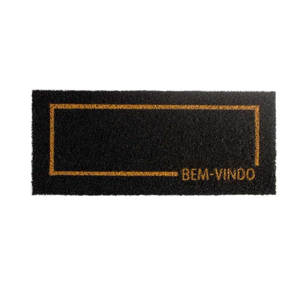 Capacho Extensive 30x70cm Bem-vindo Ouro - Euro Mats