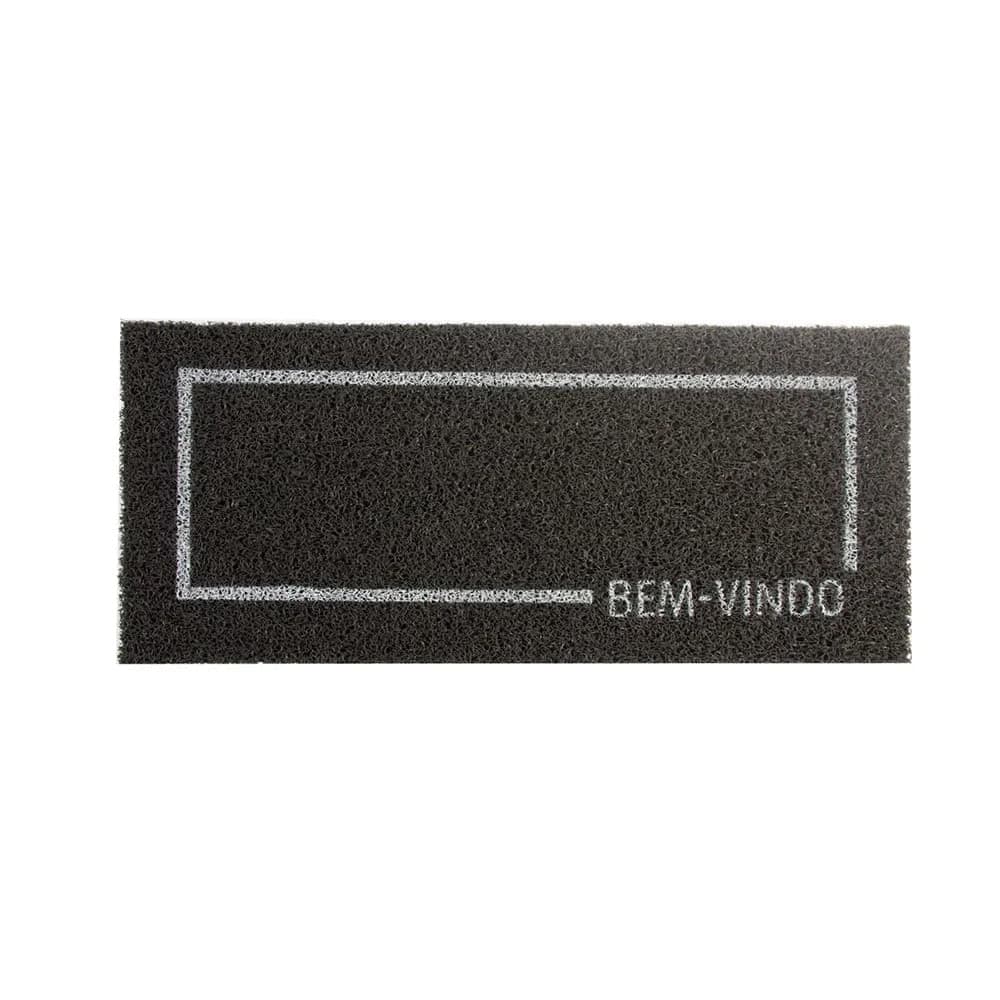 Capacho Extensive 30x70cm Bem-vindo Prata - Euro Mats
