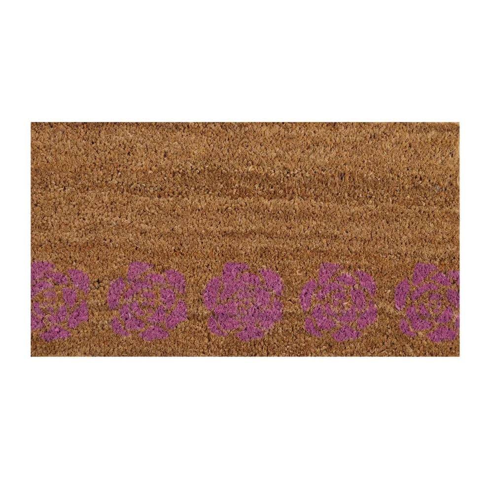 Capacho Retangular Bem-vindo Camelia 33x60cm - Vizapi