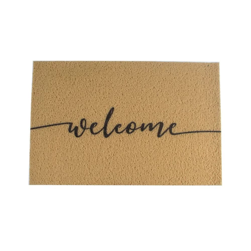 Capacho Welcome 60x40cm Bege - Euro Mats