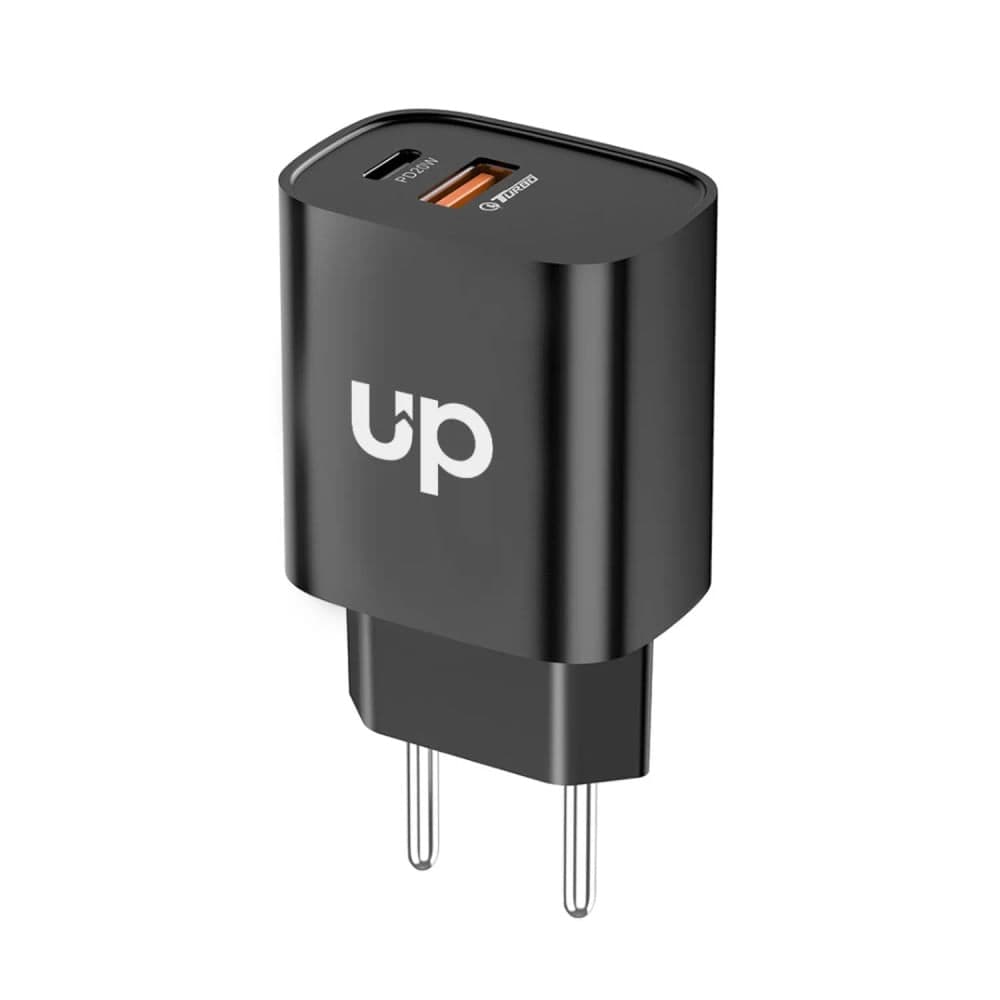 Carregador Usb-a e Usb-c 20w Preto- Up Electronics